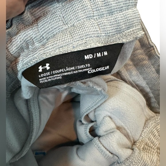 Under Armour Coldgear Warm loose joggers sweatpants sz M gray - Picture 5 of 8